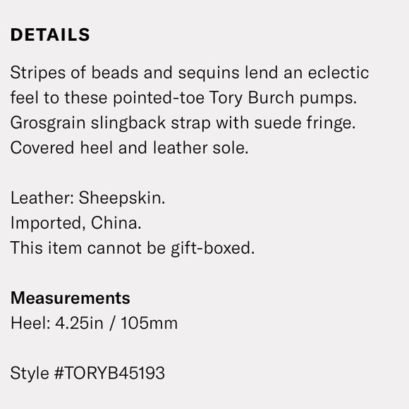 Tory Burch isle pump 6 NWT - Picture 4 of 7